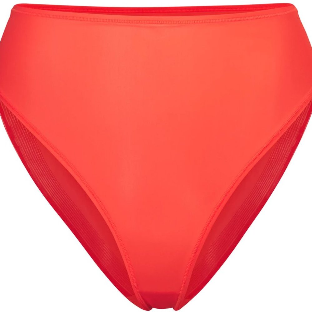 NWT SKIMS Jelly Sheer Cheeky Brief in Poppy Size 2X